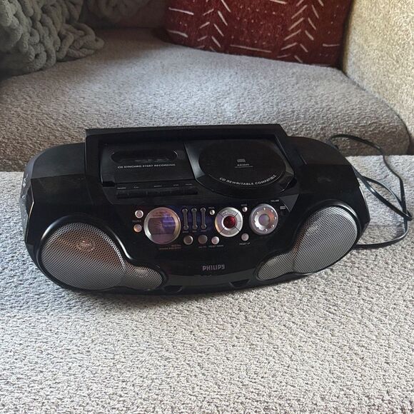 Vintgage Philips AZ2045 Black CD Soundmachine Digital Equalizer cassette player - Picture 3 of 15